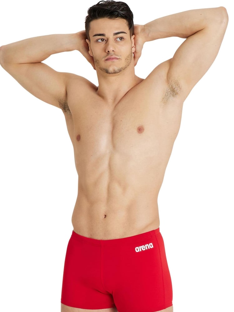 Arena Mens Red Solid Shorts - Image 1 of 3