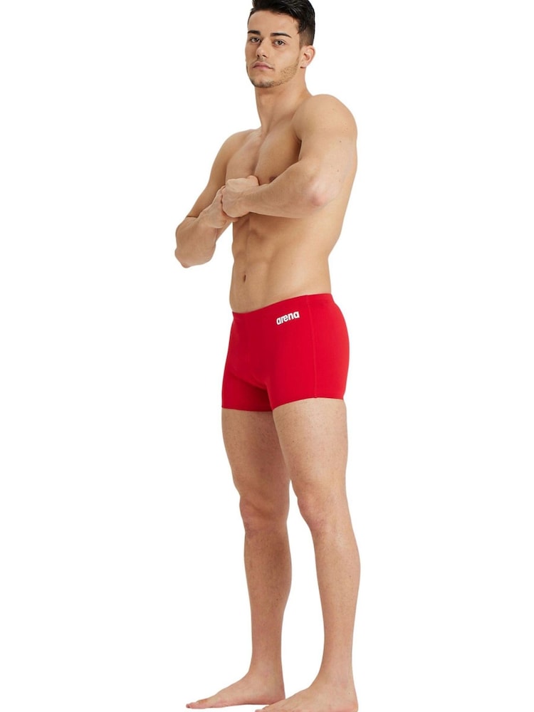 Arena Mens Red Solid Shorts - Image 3 of 3