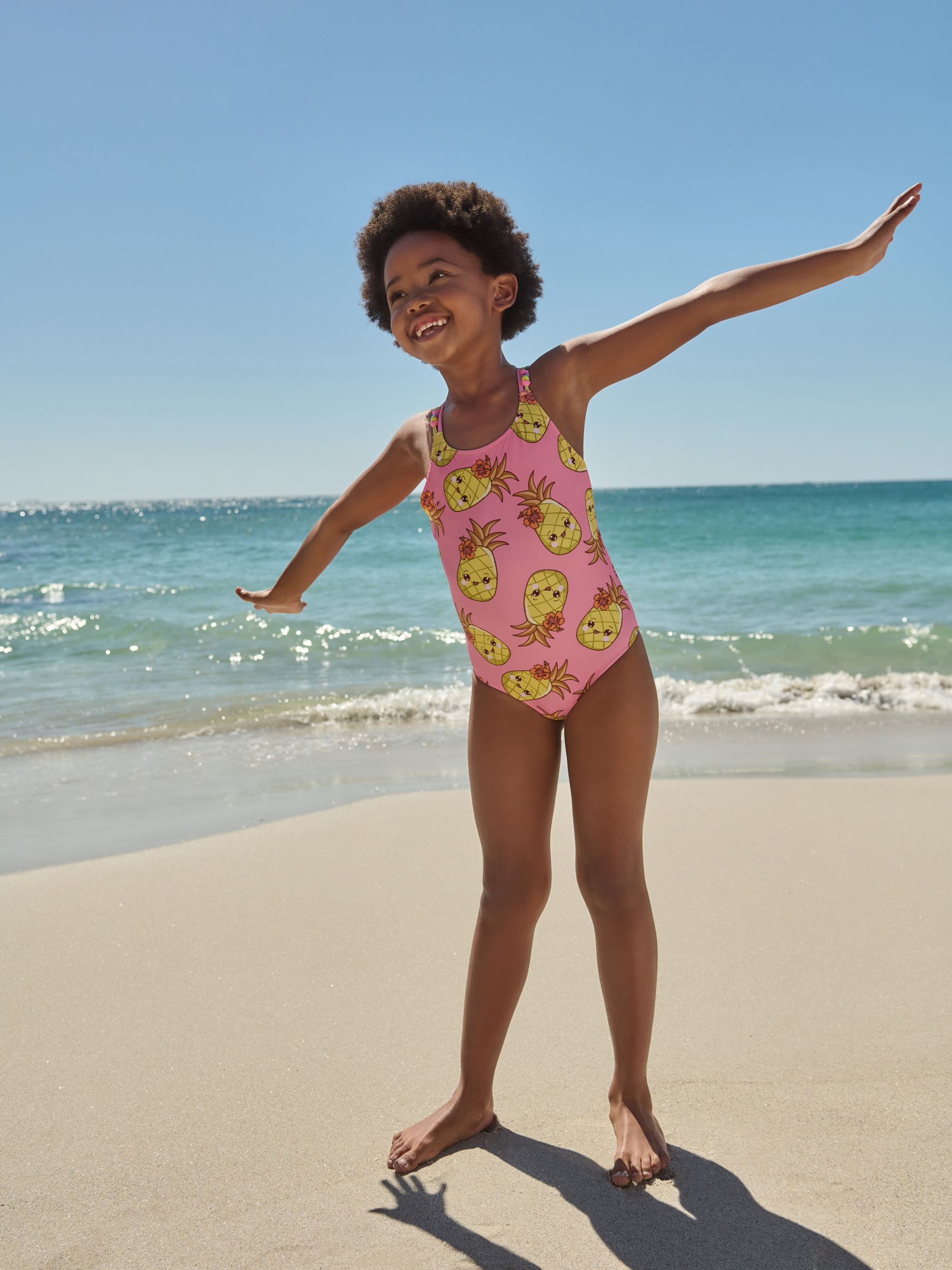 Buy Pink Pineapple Swimsuit 3 16yrs from Next Luxembourg