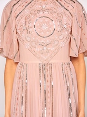 Frock and Frill Pink Embellished Midaxi Dress - Image 3 of 3