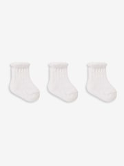 Jojo Maman Bébé Hübsche Pointelle-Socken im 3er-Pack - Bild 1 von 2