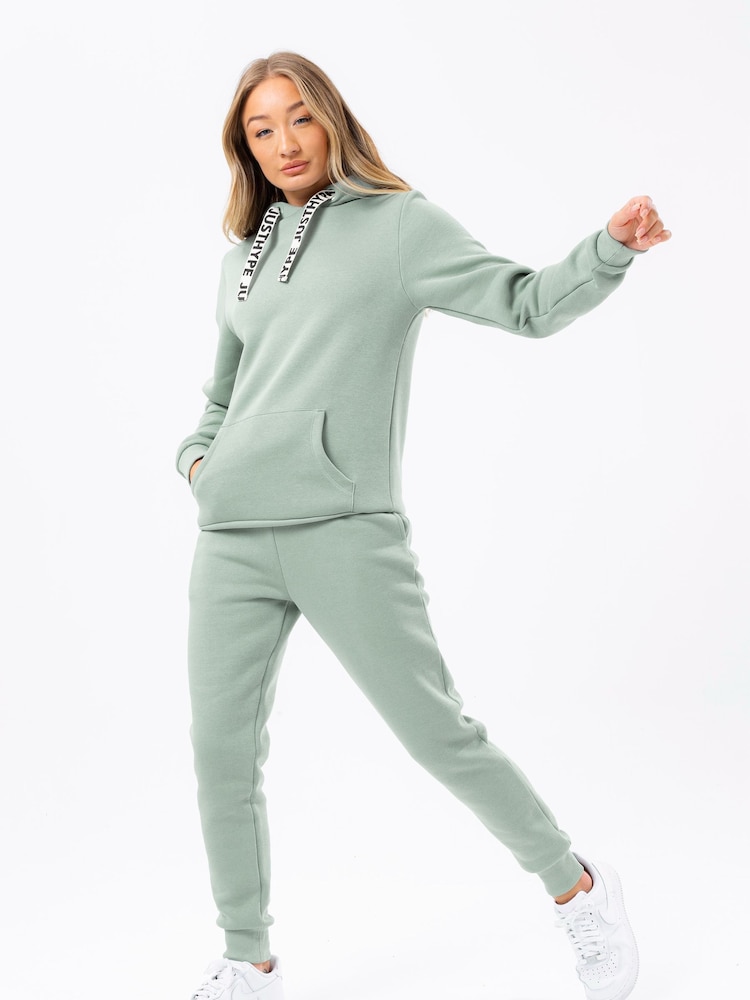 Zielony - Hype Womens Drawcord Hoodie - Image 1 of 4