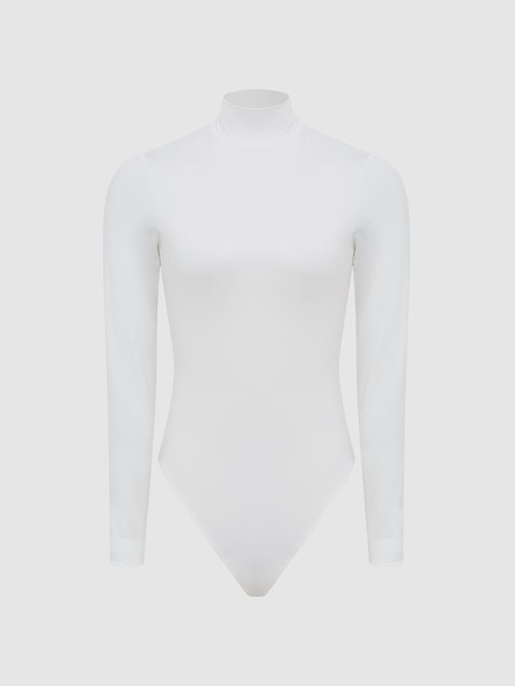 Blanco - Body de punto de cuello alto Bertie de Reiss - Imagen 2 de 7