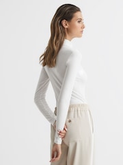Blanco - Body de punto de cuello alto Bertie de Reiss - Imagen 5 de 7