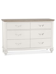 Bentley Designs Soft Grey & Washed Oak Montreux 6 Drawer Wide Chest - Image 3 of 3