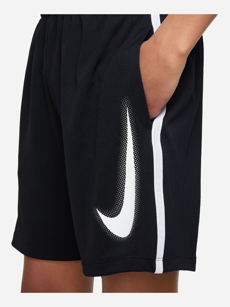 Czarny - Szorty treningowe Nike Dri-fit Multi+ z graficznym nadrukiem - Image 6 of 7