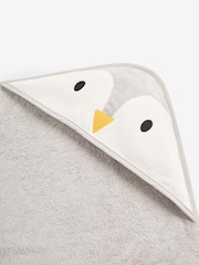 JoJo Maman Bébé Penguin Character Hooded Towel - Image 3 of 4