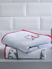 Fusion Set of 2 Multi Penguins 100% Cotton Towel - Image 2 of 3