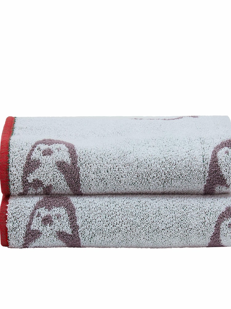 Fusion Set of 2 Multi Penguins 100% Cotton Towel - Image 3 of 3