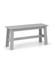 Julian Bowen Grey Kobe 4 Seater Wood Dining Table and Chair/Bench Set - Image 4 of 4