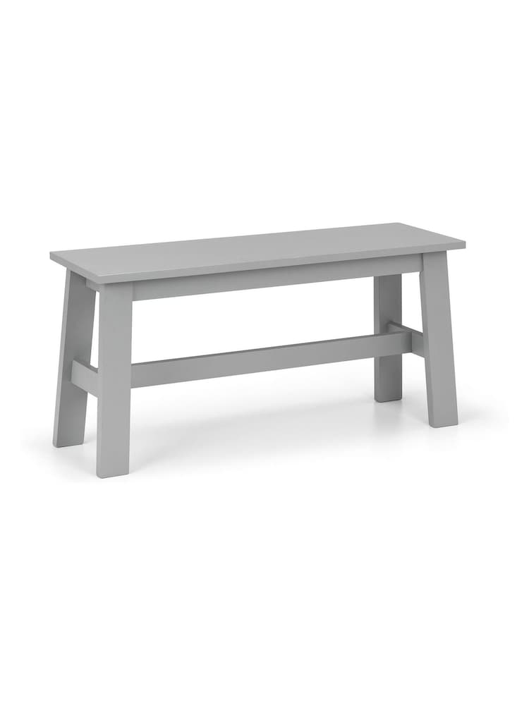 Julian Bowen Grey Kobe 4 Seater Wood Dining Table and Chair/Bench Set - Image 4 of 4