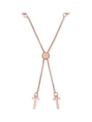 Ted Baker Rose Gold Tone MELRAH: Crystal Adjustable Tennis Bracelet For Women - Image 5 of 8