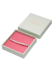 Ted Baker Rose Gold Tone MELRAH: Crystal Adjustable Tennis Bracelet For Women - Image 7 of 8