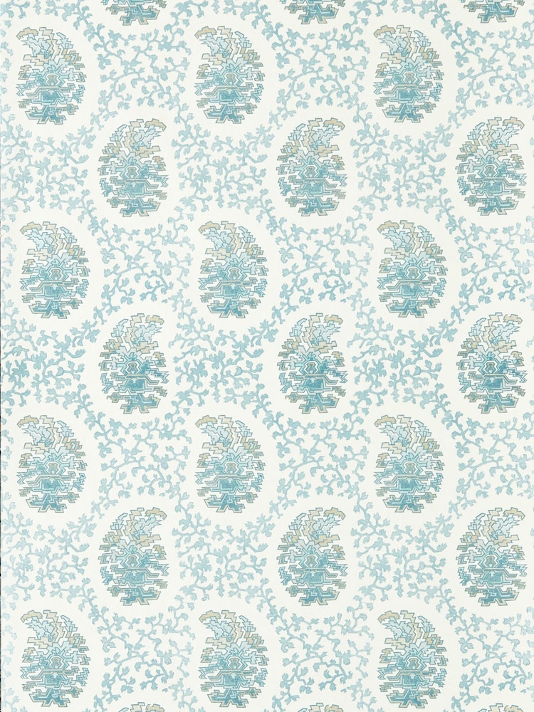 Harlequin Indigo Zamora Paisley A4 Wallpaper Sample - Image 1 of 1