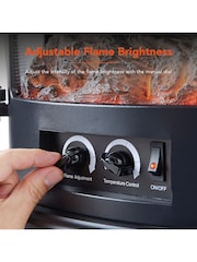 Warmlite Black 1.8KW Bath Log Stove Fire - Image 12 of 13