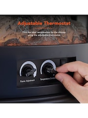 Warmlite Black 1.8KW Bath Log Stove Fire - Image 13 of 13