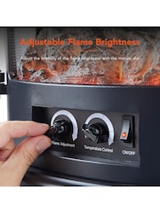 Warmlite Black 1.8KW Bath Log Stove Fire - Image 4 of 7