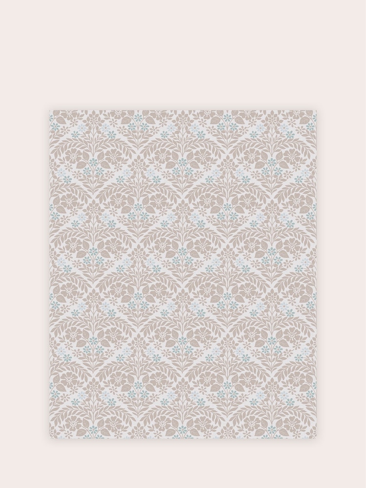 Laura Ashley Dove Grey Margam A4 Wallpaper Sample - Image 2 of 2