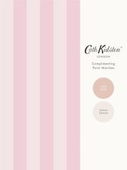Cath Kidston Pink Canopy Stripe A4 Wallpaper Sample - Image 4 of 4