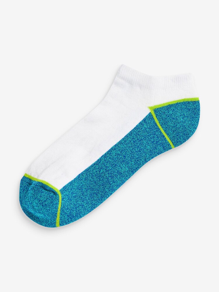 Bright Multi 5 Pack Cushioned Trainer Socks - Image 2 of 6
