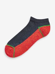 Bright Multi 5 Pack Cushioned Trainer Socks - Image 3 of 6