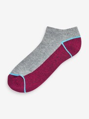 Bright Multi 5 Pack Cushioned Trainer Socks - Image 4 of 6