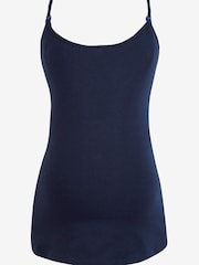 JoJo Maman Bébé Navy Blue Maternity & Nursing Vest Top - Image 3 of 3