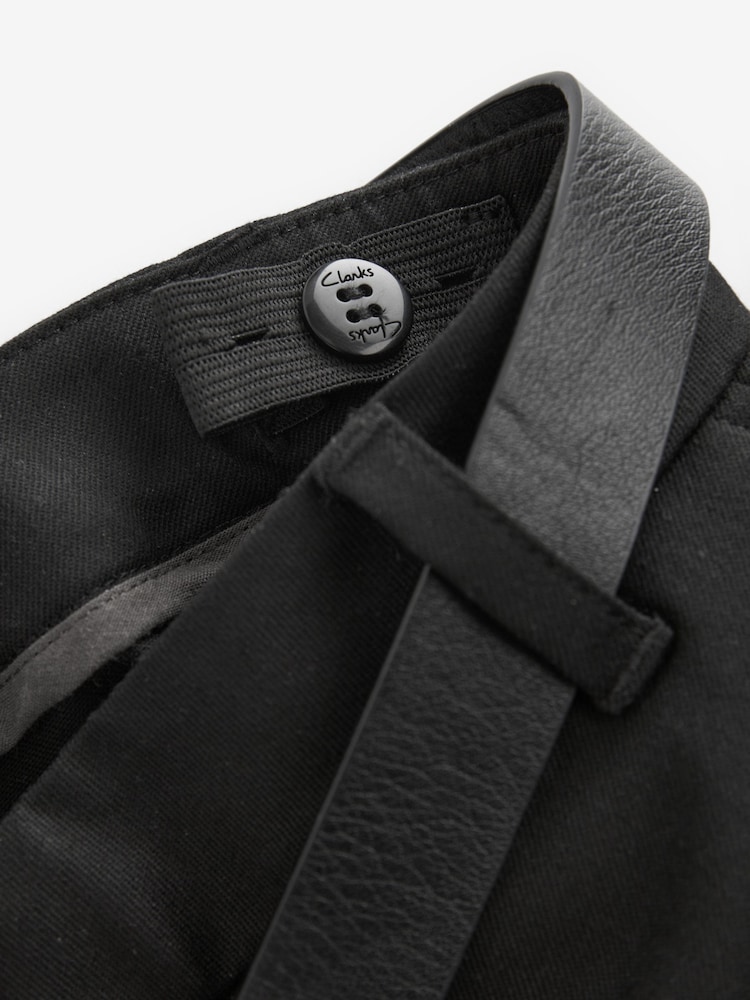 Clarks Black Senior Girls School Trousers With Belt Accessory - Image 9 of 9 Clarks Black Senior Girls School Trousers With Belt Accessory - Image 9 of 9