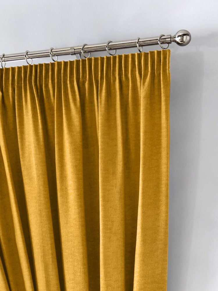 Fusion Ochre Dijon Blackout & Thermal Insulated Curtains - Image 2 of 3