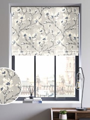 Grey Grey Burley Made To Measure Roman 100% Cotton Blind - Image 1 of 6