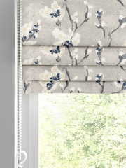 Grey Grey Burley Made To Measure Roman 100% Cotton Blind - Image 2 of 6