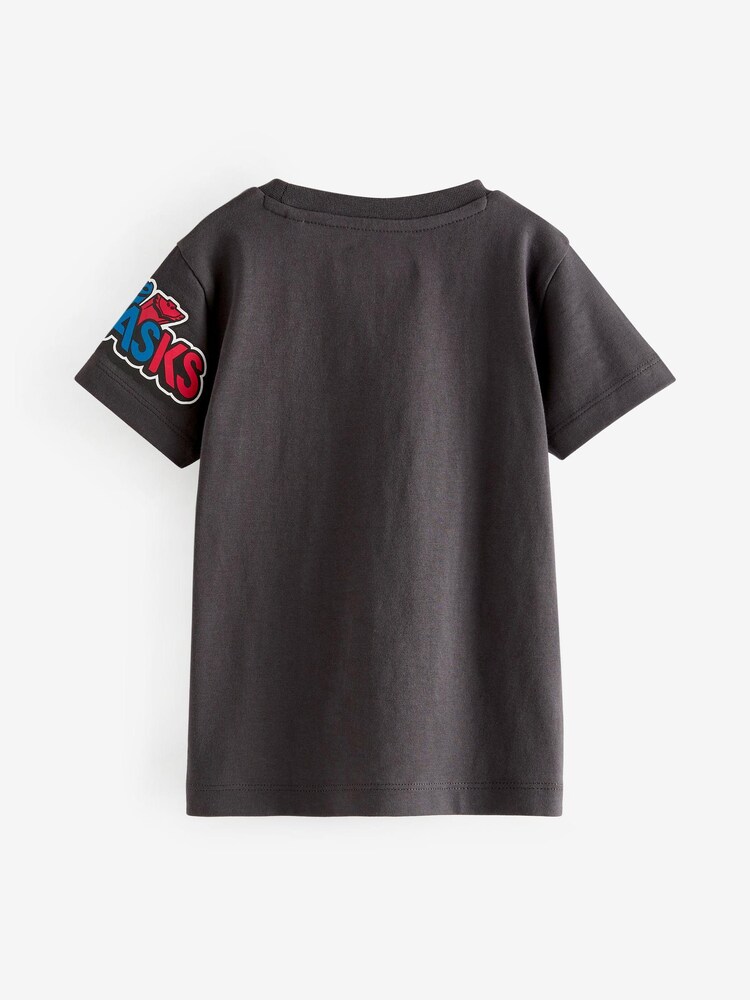 Masques de PJ anthracite Gris - Manches courtes Licence T-shirt (9mths-8yrs) - Image 2 of 2
