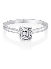 Beaverbrooks 18CT White Gold Diamond Cluster Ring - Image 2 of 5