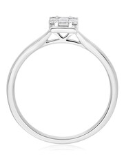 Beaverbrooks 18CT White Gold Diamond Cluster Ring - Image 3 of 5