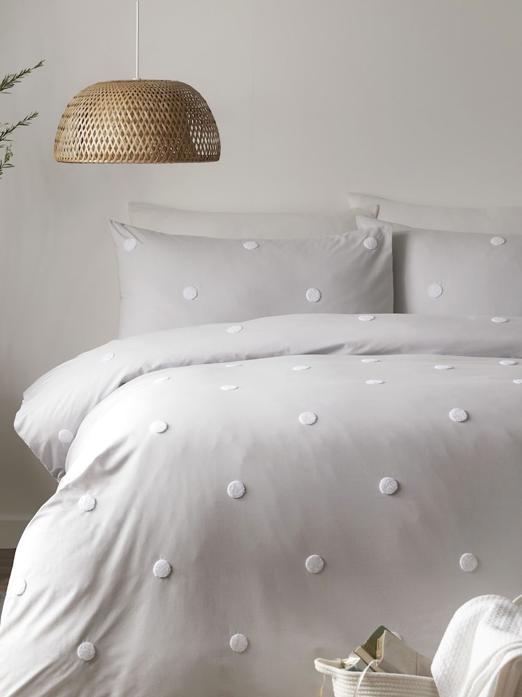Appletree Dot Garden 100% Pure Cotton Duvet Cover and Pillowcase Set - Image 1 of 4 Appletree Dot Garden 100% Pure Cotton Duvet Cover and Pillowcase Set - Image 1 of 4