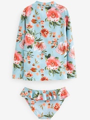 Blue Floral 2 Piece Sunsafe Swim Set (3mths-16yrs) - Image 6 of 6