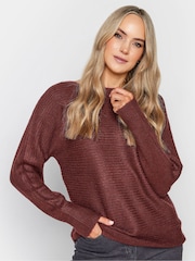 Long Tall Sally Red Slash Neck Jumper - Image 1 of 4