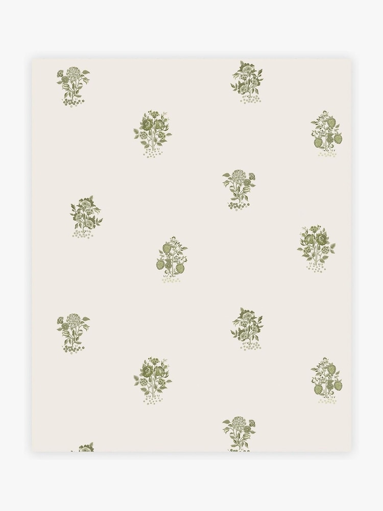 Cath Kidston Sage Kingdom Posey A4 Wallpaper Sample - Image 2 of 5 Cath Kidston Sage Kingdom Posey A4 Wallpaper Sample - Image 2 of 5