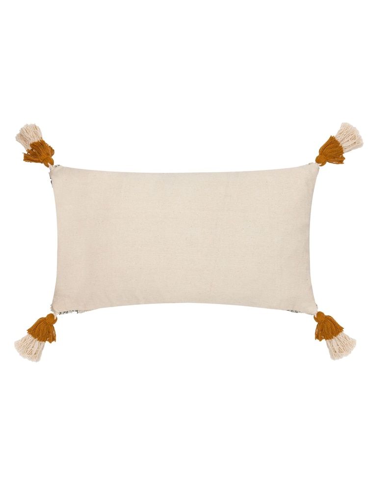 Furn 2 Pack Yellow 100% Cotton Atlas Filled Cushions - Image 2 of 5