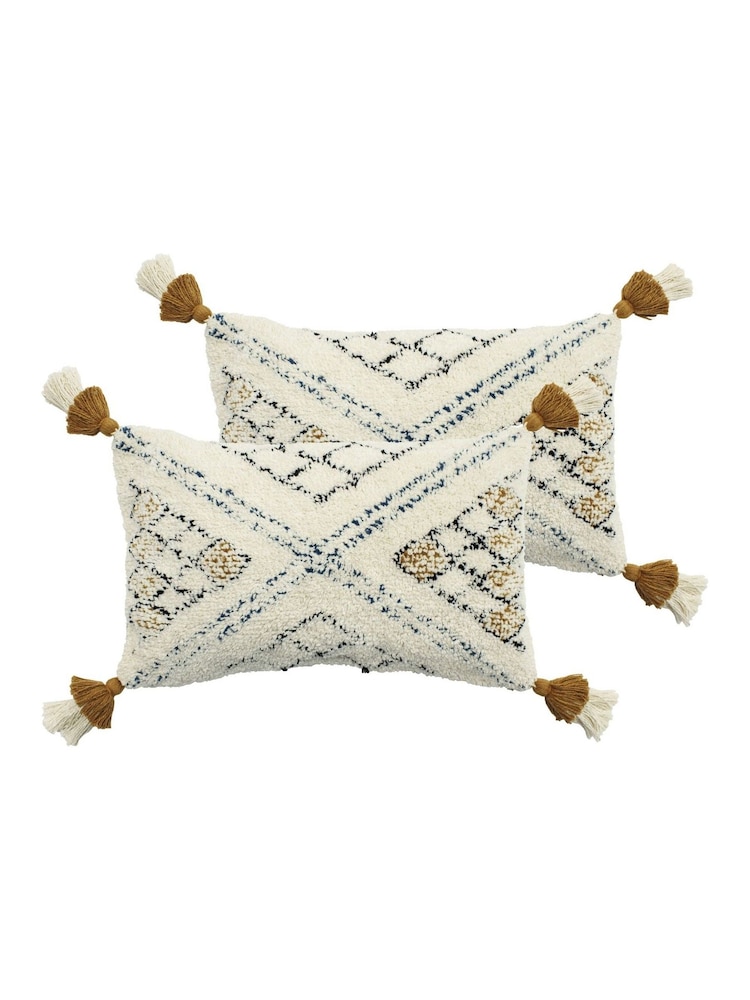 Furn 2 Pack Yellow 100% Cotton Atlas Filled Cushions - Image 8 of 8 Furn 2 Pack Yellow 100% Cotton Atlas Filled Cushions - Image 8 of 8