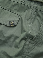 Khaki - Cargo kratke hlače s pasom - Slika 10 iz 10