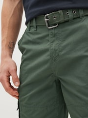 Khaki - Cargo kratke hlače s pasom - Slika 5 iz 10
