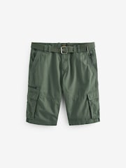 Khaki - Cargo kratke hlače s pasom - Slika 7 iz 10