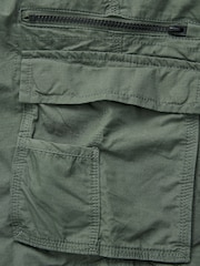 Khaki - Cargo kratke hlače s pasom - Slika 8 iz 10