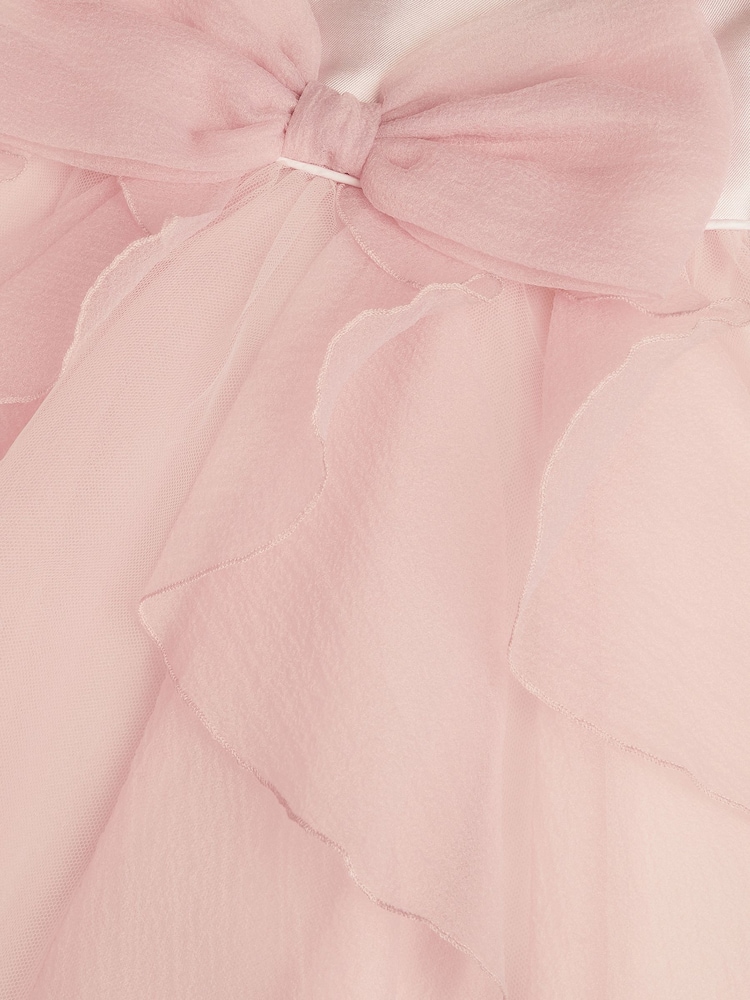 Rosa - Vestido de fiesta Monsoon Raphela con mangas abullonadas y lazo - Imagen 4 de 4 Rosa - Vestido de fiesta Monsoon Raphela con mangas abullonadas y lazo - Imagen 4 de 4