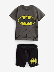 Batman Black T-Shirt And Shorts License Set (6mths-8yrs) - Image 1 of 2