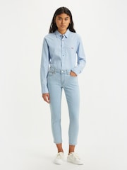 Levi's® Lapis Outsider Clean Hem Mid Rise Boyfriend Jeans - Image 1 of 4