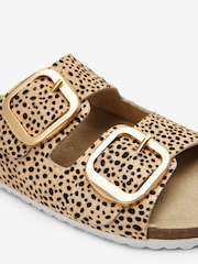 Animal Forever Comfort® Leather/Suede Double Strap Footbed Sandals - Image 6 of 6