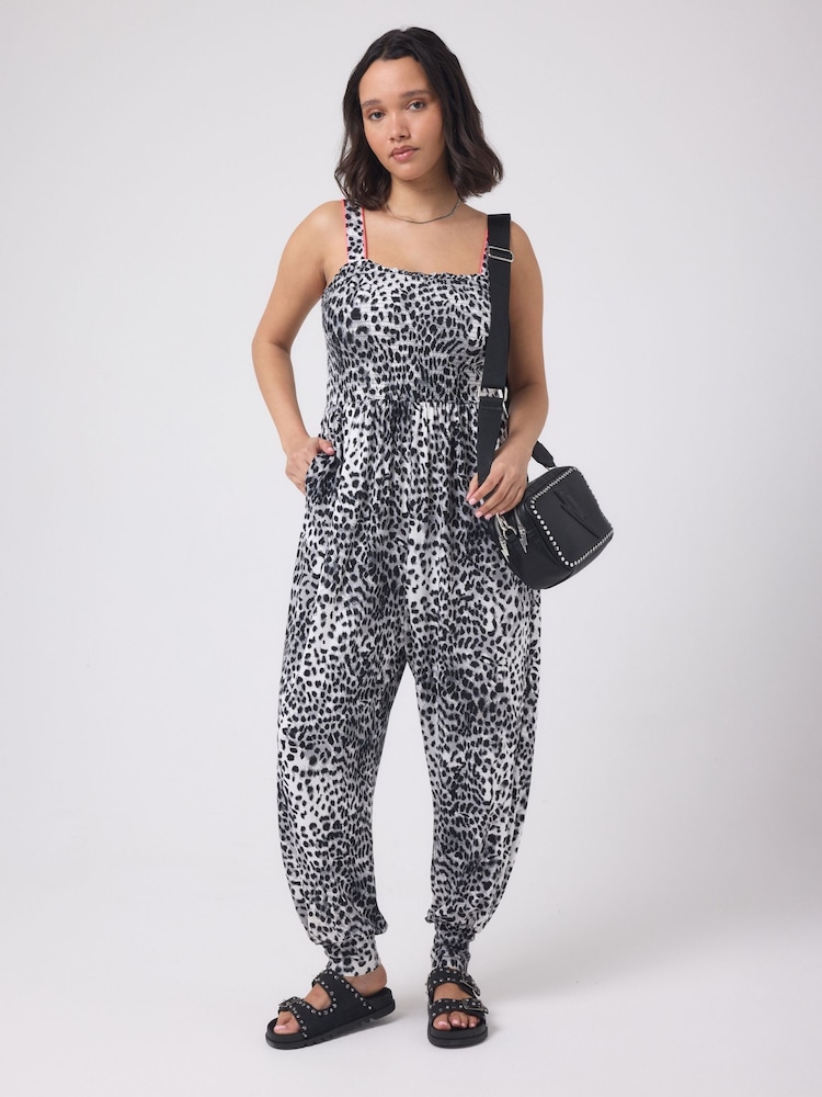 SCAMP & DUDE Cheetah Jersey Jumpsuit - Imagen 1 de 4