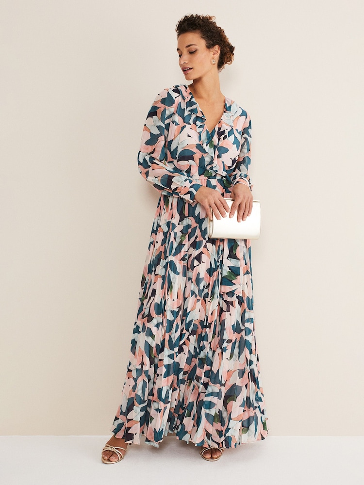 Phase Eight Natural Petite Averie Print Maxi Dress - Image 1 of 6